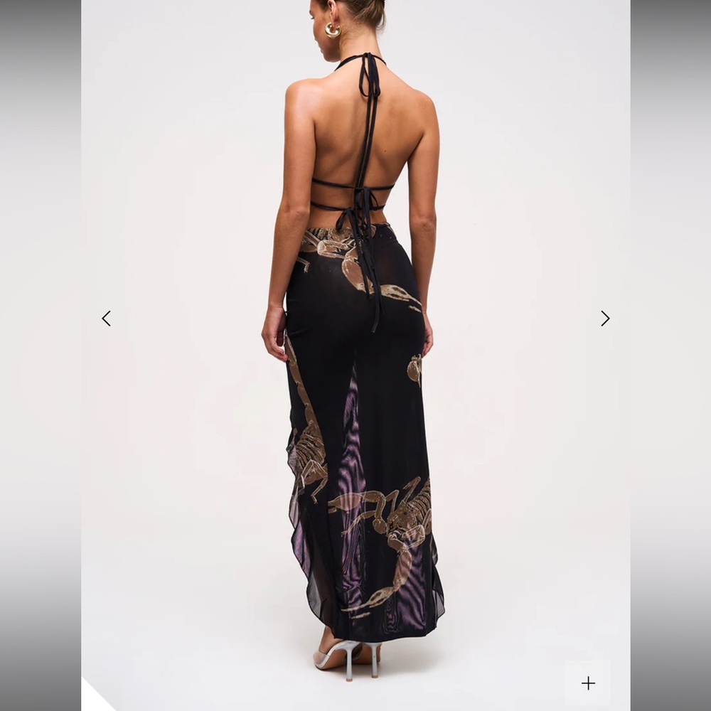 Murci Scorpion Deep ruffle maxi dress - Picture 2 of 3